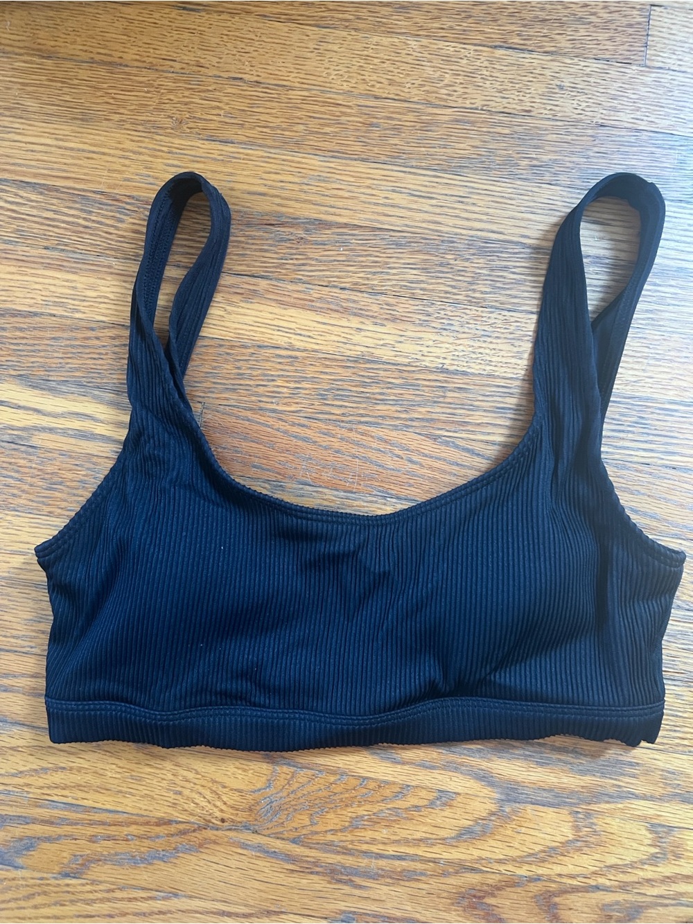 Old Navy Ribbed Black Bikini Top — Sleek Everyday Swim Bralette